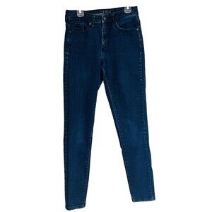 Universal Thread Jeans Womens Size 4 27 R Blue Denim Skinny High Rise Stretch